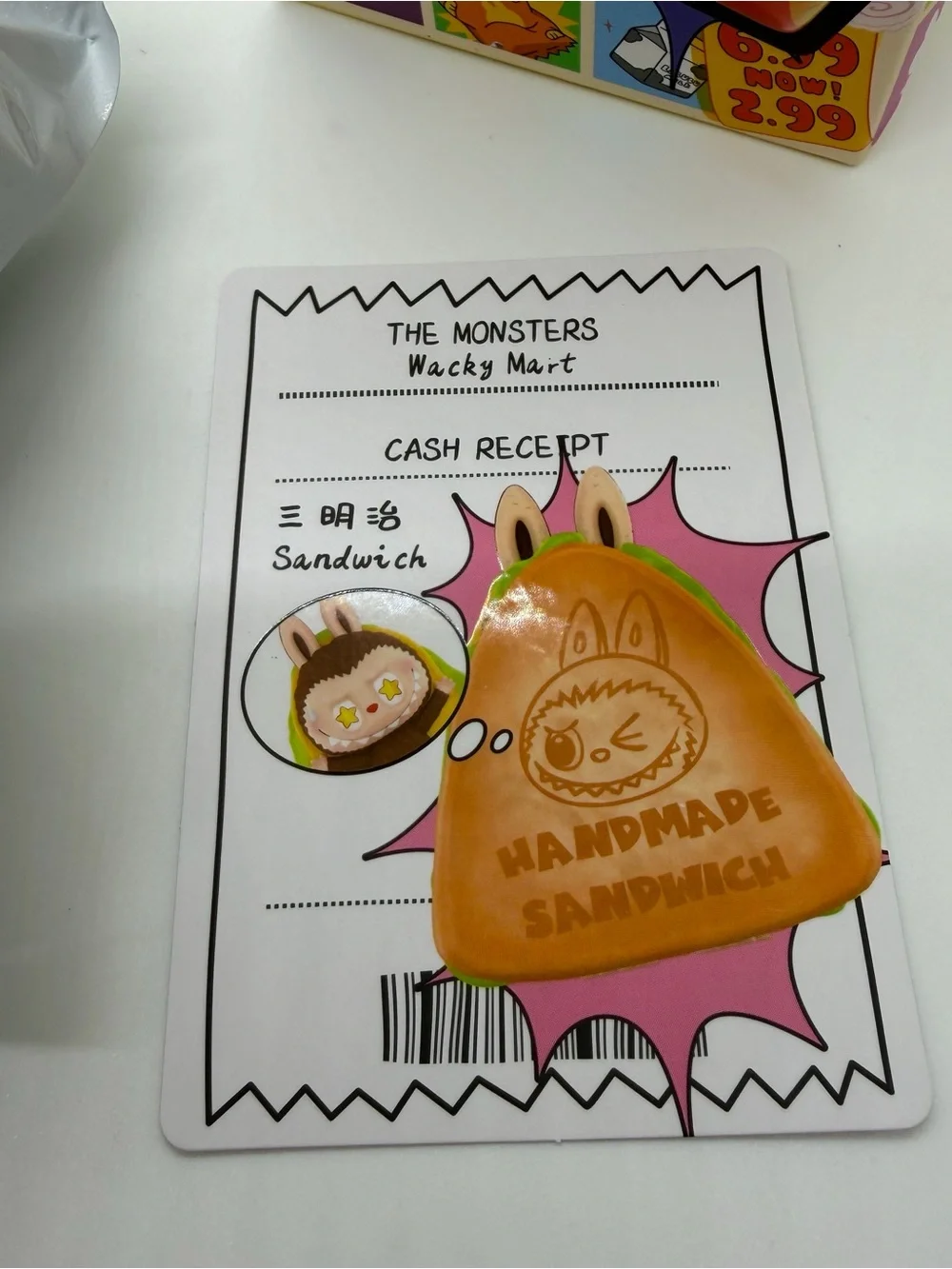Pop Mart Wacky Mart The Monsters Confirmed Handmade Sandwich Figure